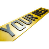 4D NUMBER PLATE
