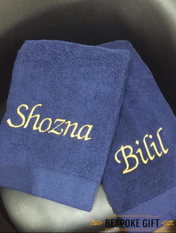 PERSONALISED EMBROIDERED HAND TOWEL