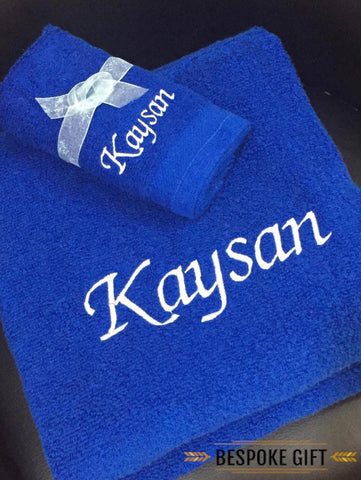 PERSONALISED EMBROIDERED BATH TOWEL