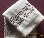 PERSONALISED EMBROIDERED BATH TOWEL