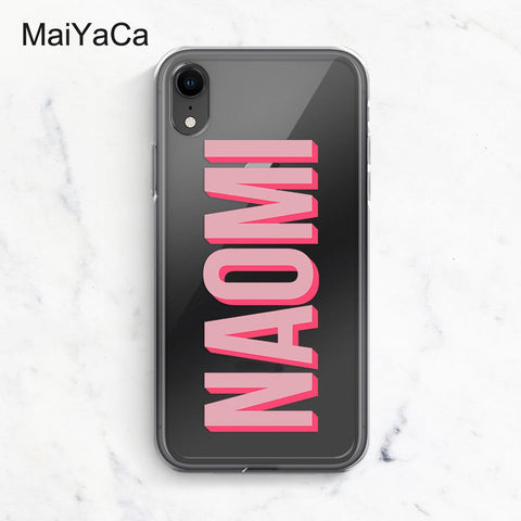 PERSONALISED CLEAR PHONE CASE FOR IPHONES
