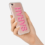 PERSONALISED CLEAR PHONE CASE FOR IPHONES