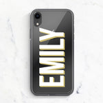 PERSONALISED CLEAR PHONE CASE FOR IPHONES