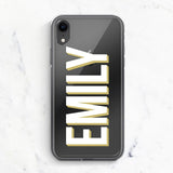 PERSONALISED CLEAR PHONE CASE FOR IPHONES