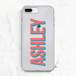 PERSONALISED CLEAR PHONE CASE FOR IPHONES