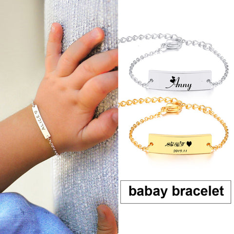 PERSONALISED ENGRAVE BABY BRACELET
