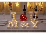 16CM LED LETTER NIGHT LIGHT