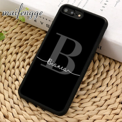 PERSONALISED INITIAL AND NAME COVER FOR IPHONES & SAMSUNG