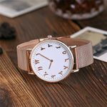 WOMEN'S ROSE GOLD/SILVER ARABIC QUARTZ WRISTWATCH