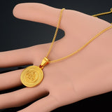 GOLD PLATED ISLAMIC NECKLACE