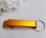 50 PCS PERSONALISED ENGRAVED BOTTLE OPENER KEYCHAIN