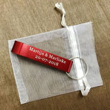 50 PCS PERSONALISED ENGRAVED BOTTLE OPENER KEYCHAIN