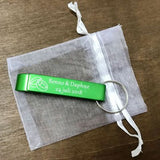 50 PCS PERSONALISED ENGRAVED BOTTLE OPENER KEYCHAIN