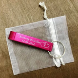 50 PCS PERSONALISED ENGRAVED BOTTLE OPENER KEYCHAIN