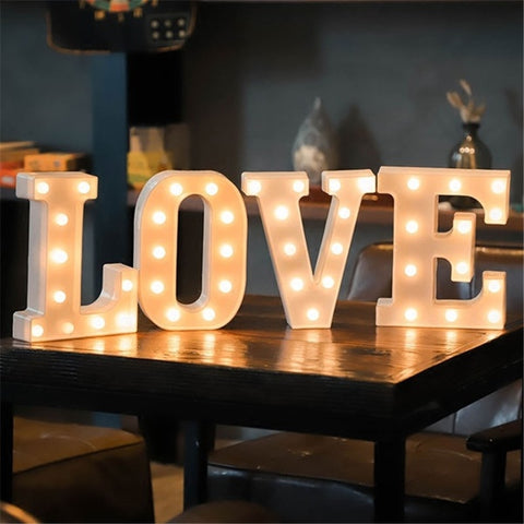 16CM LED LETTER NIGHT LIGHT