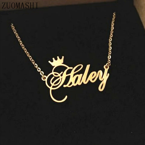 PERSONALISED NECKLACE WITH CROWN FOR KIDS