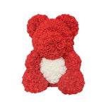 BESPOKE LUXURY ROSE TEDDY BEAR WITH GIFT BOX 40CM