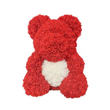 BESPOKE LUXURY ROSE TEDDY BEAR WITH GIFT BOX 40CM