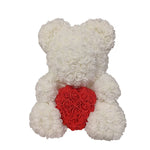 BESPOKE LUXURY ROSE TEDDY BEAR WITH GIFT BOX 40CM
