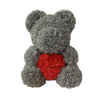 BESPOKE LUXURY ROSE TEDDY BEAR WITH GIFT BOX 40CM