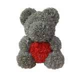 BESPOKE LUXURY ROSE TEDDY BEAR WITH GIFT BOX 40CM