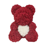 BESPOKE LUXURY ROSE TEDDY BEAR WITH GIFT BOX 40CM