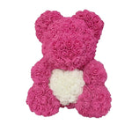 BESPOKE LUXURY ROSE TEDDY BEAR WITH GIFT BOX 40CM