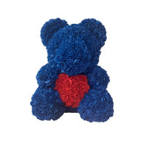 BESPOKE LUXURY ROSE TEDDY BEAR WITH GIFT BOX 40CM