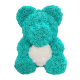 BESPOKE LUXURY ROSE TEDDY BEAR WITH GIFT BOX 40CM