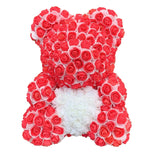 BESPOKE LUXURY ROSE TEDDY BEAR WITH GIFT BOX 40CM