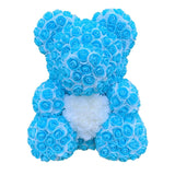 BESPOKE LUXURY ROSE TEDDY BEAR WITH GIFT BOX 40CM