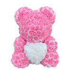 BESPOKE LUXURY ROSE TEDDY BEAR WITH GIFT BOX 40CM