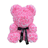 BESPOKE LUXURY ROSE TEDDY BEAR WITH GIFT BOX 40CM