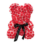 BESPOKE LUXURY ROSE TEDDY BEAR WITH GIFT BOX 40CM