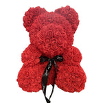 BESPOKE LUXURY ROSE TEDDY BEAR WITH GIFT BOX 40CM