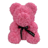 BESPOKE LUXURY ROSE TEDDY BEAR WITH GIFT BOX 40CM