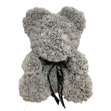 BESPOKE LUXURY ROSE TEDDY BEAR WITH GIFT BOX 40CM