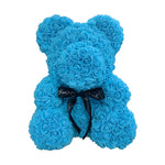 BESPOKE LUXURY ROSE TEDDY BEAR WITH GIFT BOX 40CM