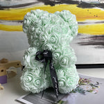 BESPOKE LUXURY ROSE TEDDY BEAR WITH GIFT BOX 25CM