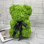 BESPOKE LUXURY ROSE TEDDY BEAR WITH GIFT BOX 25CM