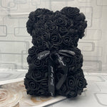 BESPOKE LUXURY ROSE TEDDY BEAR WITH GIFT BOX 25CM