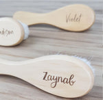 PERSONALISED ENGRAVED HAIR BRUSH FOR ADULTS & BABIES