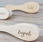 PERSONALISED ENGRAVED HAIR BRUSH FOR ADULTS & BABIES