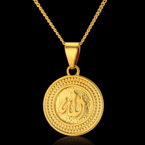 GOLD PLATED ISLAMIC NECKLACE