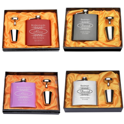 PERSONALISED & ENGRAVED 6OZ HIP FLASK