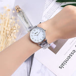 WOMEN'S STAINLESS STEEL BESPOKE ARABIC WRISTWATCH